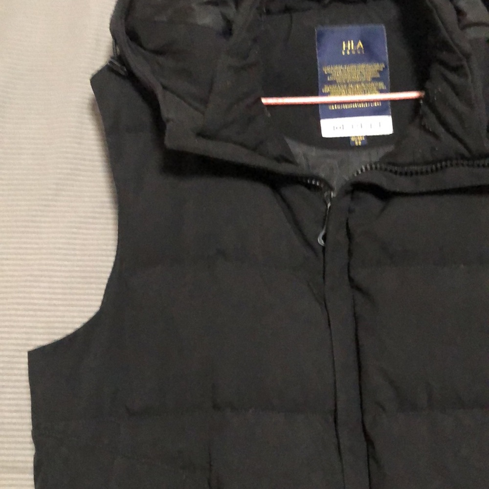Men's black warm vest jacket - Picture 5 of 9